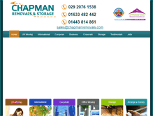Tablet Screenshot of chapmanremovals.com